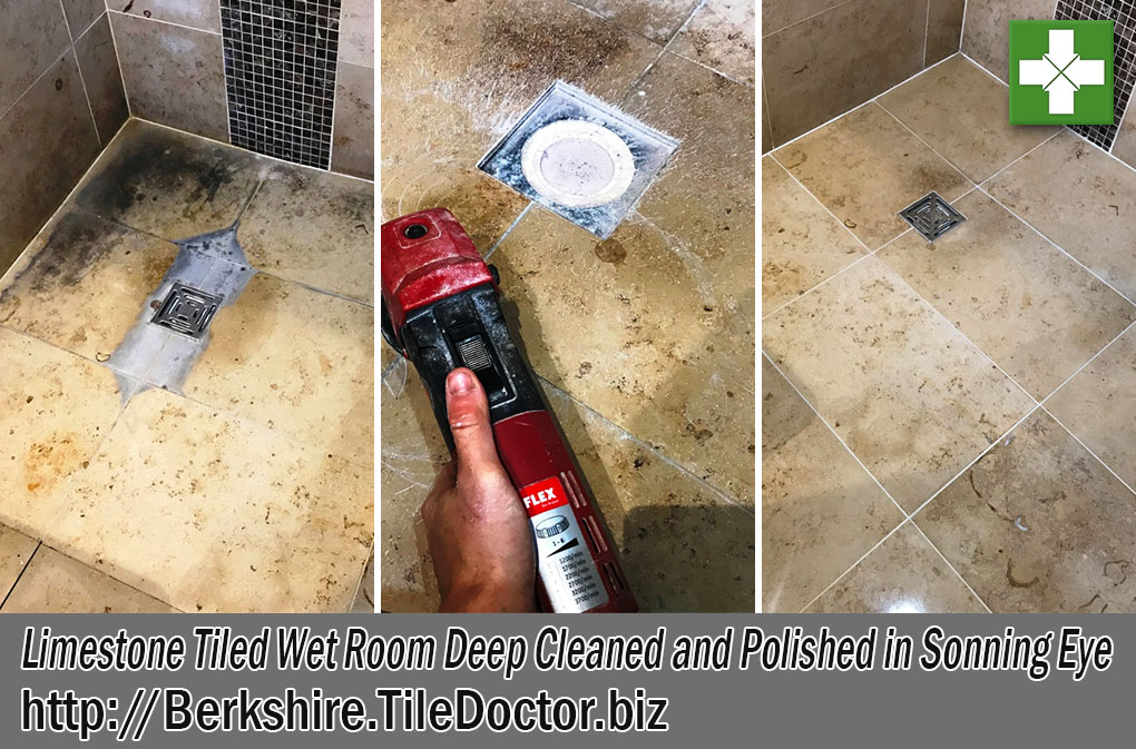 Limestone Tiled Wet Room Before After Renovation Sonning Eye Reading