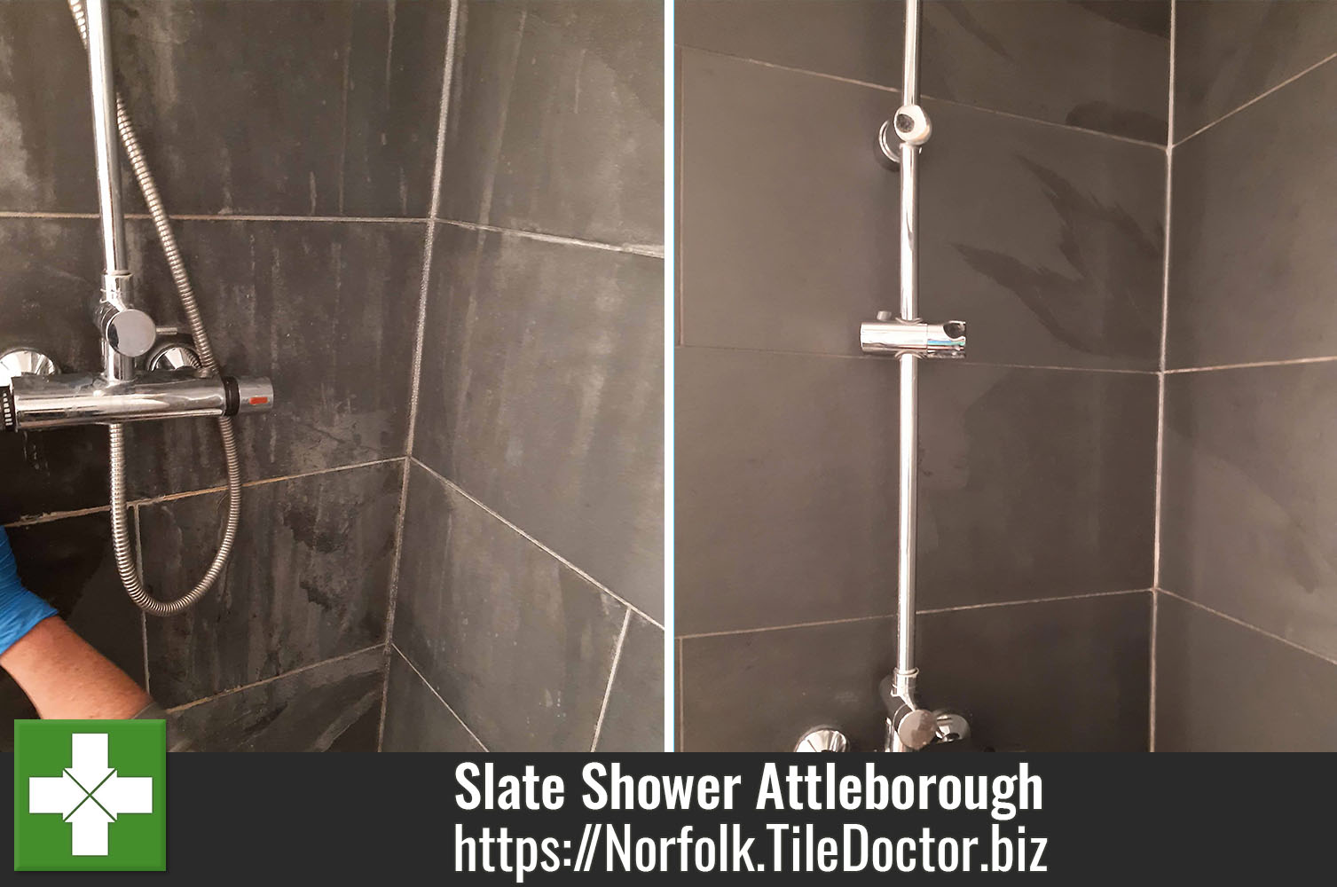 Slate Shower Cubicle Renovation Attleborough