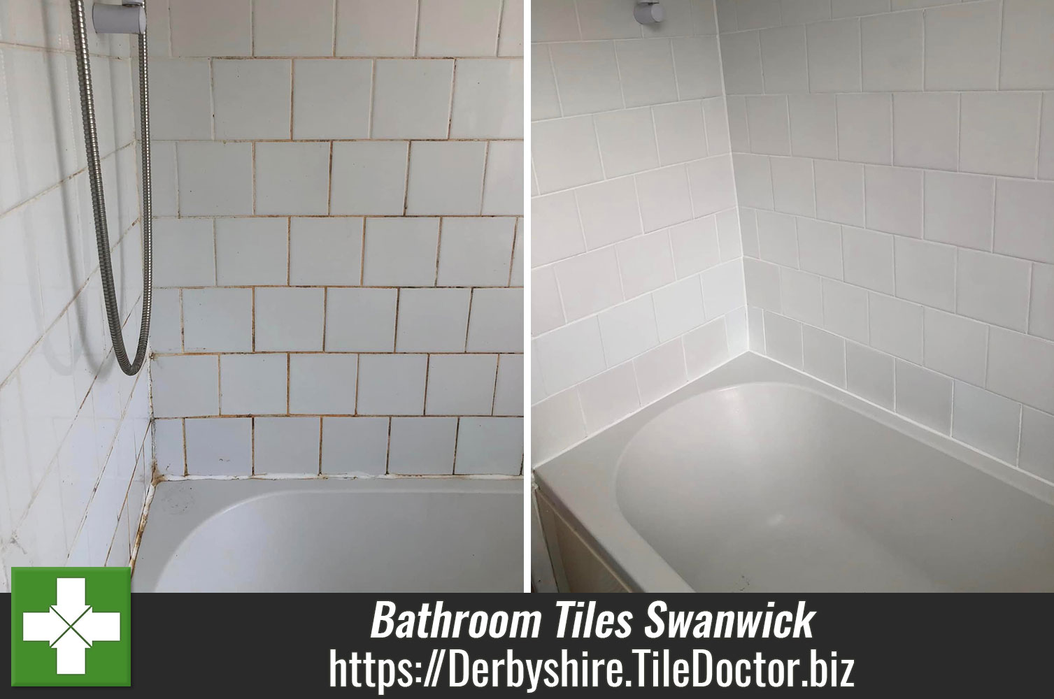 End of Tenancy Bathroom Tile & Grout Cleaning in Swanwick Derbyshire